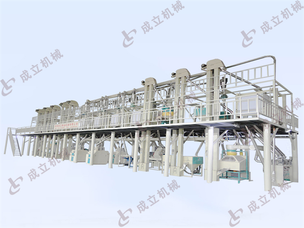 自動化日產50噸面粉加工設備生產線的定期檢查